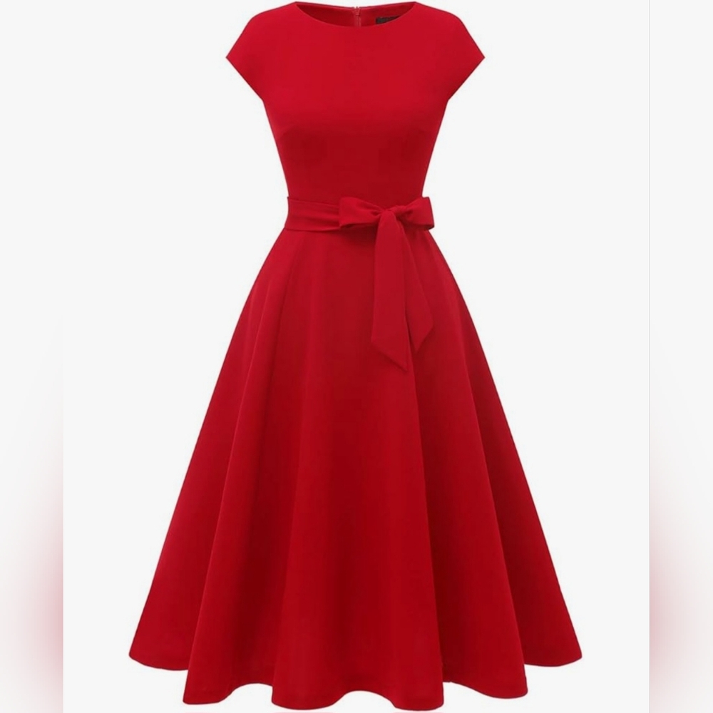 Red A-Line Women's Dress